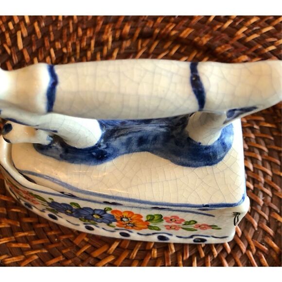 VINTAGE - 🎉HP🎉 Unique Decorative Porcelain Jewelry/Trinket BoxFrench Country - Picture 13 of 16